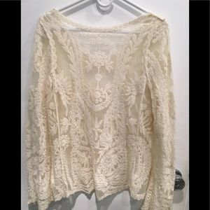 Long Sleeve Lace Blouse